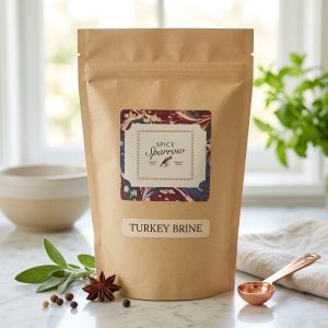 Spice Sparrow Turkey Brine Seasoning packaged in a 1lb bag
